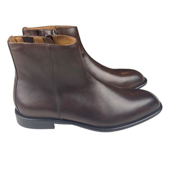 DONALD‎ PLINER RYAN LEATHER MEMORY FAOM BOOTS IN CAPPUCCINO NWOB MEN'S SIZE 8 - Picture 10 of 15